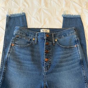 Madewell 10” High Rise Skinny Jeans- Size 29